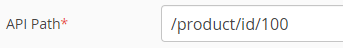 Textfield for defining the path of the mock endpoint