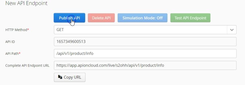 Define mock API endpoint path and http method type