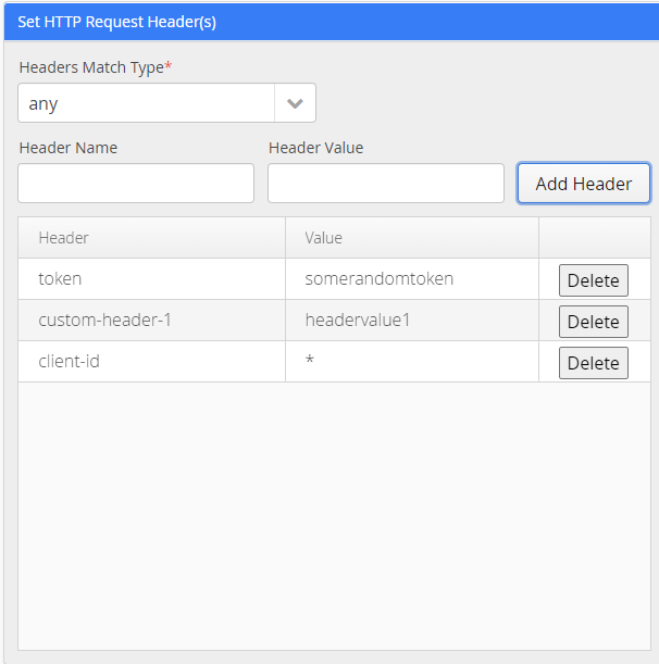 Adding HTTP Header key-value pairs to the mocked API Endpoint using the editor